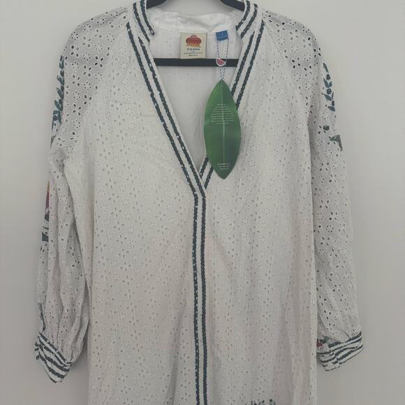 Farm Rio Eyelet Floral Coverup - Picture 3 of 8